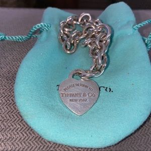 Tiffany Chain bracelet with heart charm